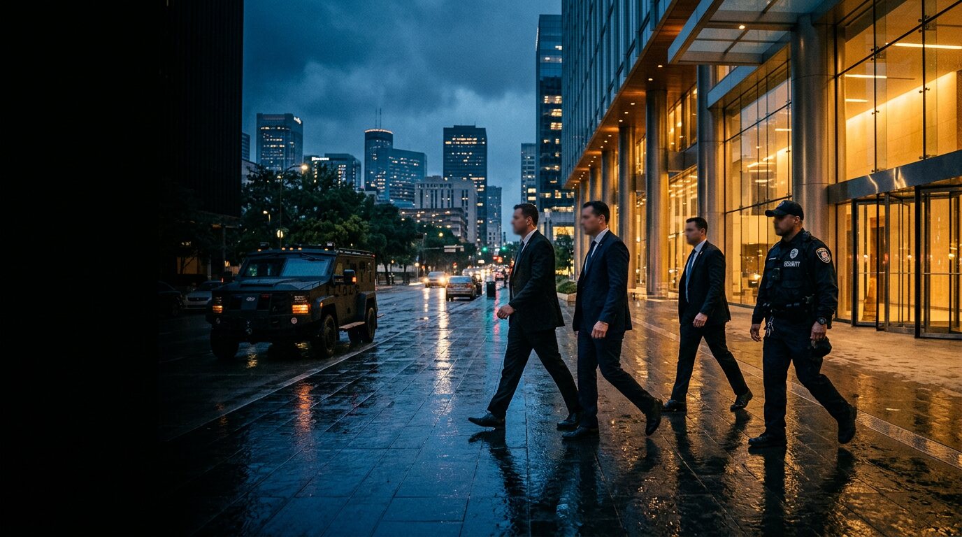 Jan-Lee agents on duty at night