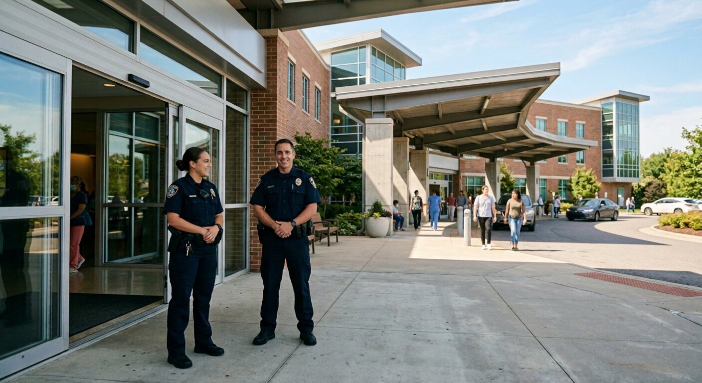 Uniformed security officers